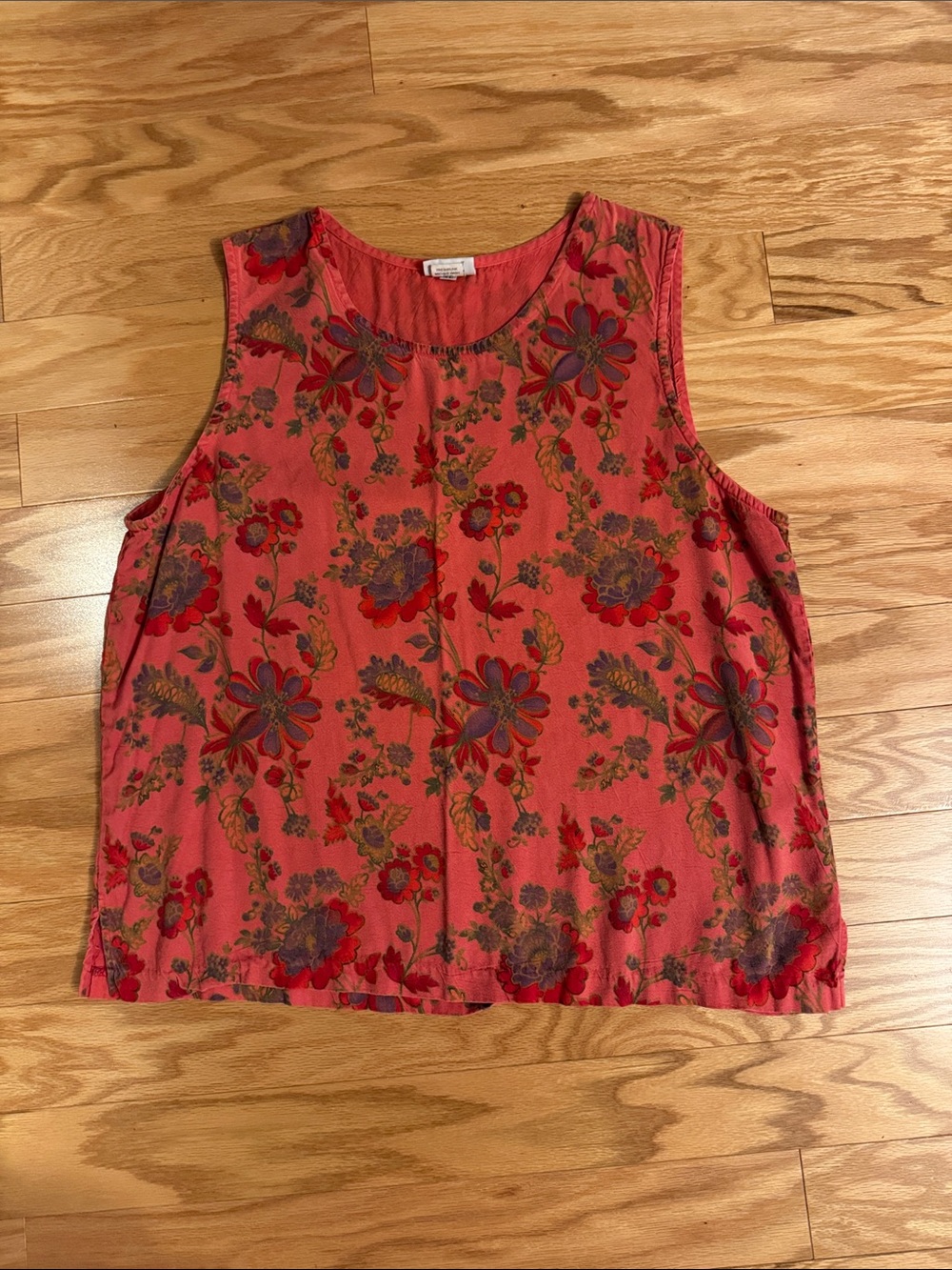 Habitat Coral Floral Sleeveless Tank